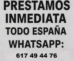 Prestamos personales y urgentes Whatsapp: +34 617 49 44 76