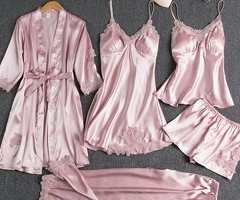 Conjunto Pijama Mujer Satén - 3