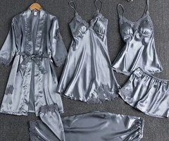 Conjunto Pijama Mujer Satén - 5