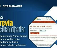 Cita asilo disponible 🇪🇸