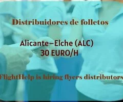 Agente de Distribución de Folletos en Aeropuerto – 30 €/hora – Aeropuerto de Alicante (ALC)