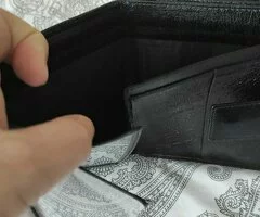 Billetera Vintage negra - 4