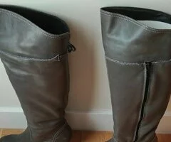 Botas piel color gris - 3