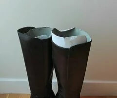 Botas altas piel color marrón - 2