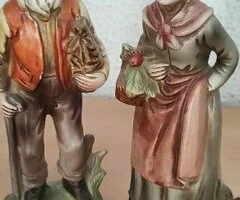 Figura decorativa pareja ancianos
