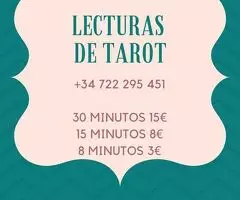 TAROT 15 MINUTOS 8 EUROS