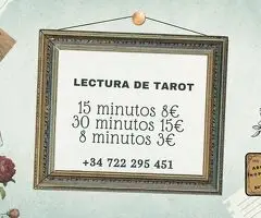 TAROT 15 minutos 8€ BARATO Y RITUALES