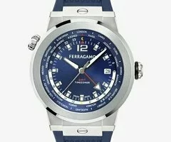 FERRAGAMO F-80 GMT WORLDTIME - Reloj - blue