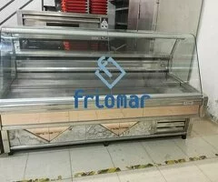 Vitrina Refrigerada 2000mm Acero Inox Con Reserva