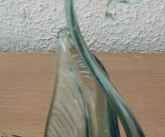 Figura decorativa cisne de cristal