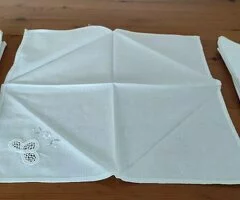 Manteleria blanca bordada - 7