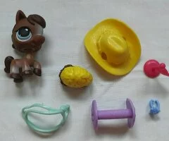 Littest pet shop LPS -Pony marrón - 2