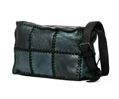 Bolso de Cuero Elisa – Made in Italy – Azul