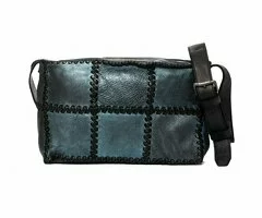 Bolso de Cuero Elisa – Made in Italy – Azul - 2