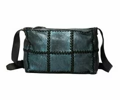 Bolso de Cuero Elisa – Made in Italy – Azul - 3