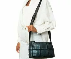 Bolso de Cuero Elisa – Made in Italy – Azul - 4