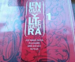 Libro de lengua y literatura de 1º Bachillerato. Editorial SM. ISBN: 978467541410"