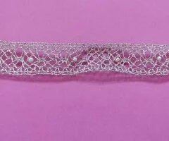 Pulsera hilo plateado