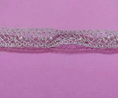 Pulsera hilo plateado - 2