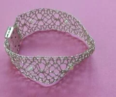 Pulsera hilo plateado - 6