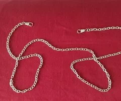 Cadena plateada para bolso - 5