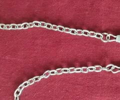 Cadena plateada para bolso - 8