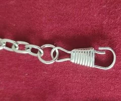 Cadena plateada para bolso - 9