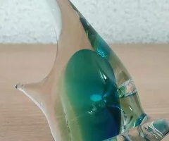 Figura decorativa pez cristal