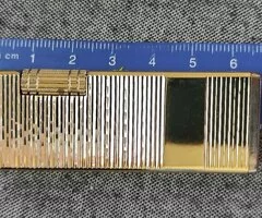 Mechero cromado dorado - 6