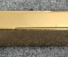 Mechero cromado dorado - 8