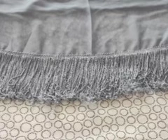 "Pañuelo-echarpe color gris" - 4