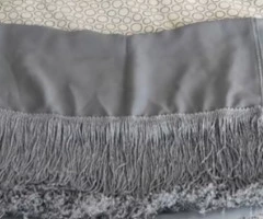 "Pañuelo-echarpe color gris" - 8