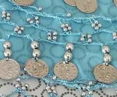 Pañuelo danza de vientre azul - 2