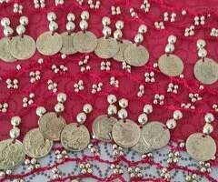 Pañuelo danza de vientre rojo - 3