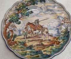Plato decorativo temática Quijote Talavera de la Reina