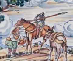 Plato decorativo temática Quijote Talavera de la Reina - 3