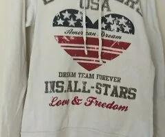 Sudadera blanca chica. Marca Inside