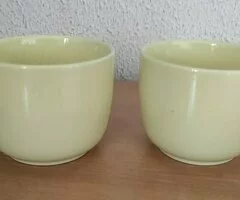 Juego de tazas amarillas- 2 piezas