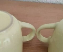 Juego de tazas amarillas- 2 piezas - 7