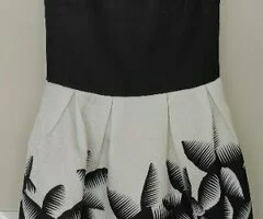 Vestido negro y blanco