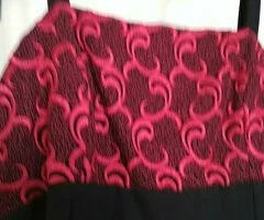 Vestido ceremonia negro y rojo - 3