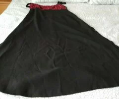 Vestido ceremonia negro y rojo - 4