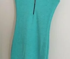 Vestido corto color verde mar - 3