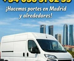 Mudanzas Baratas en Madrid 💸 Furgoneta + Ayudante