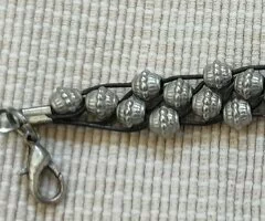 Pulsera cuentas plateadas - 2