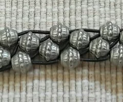 Pulsera cuentas plateadas - 4