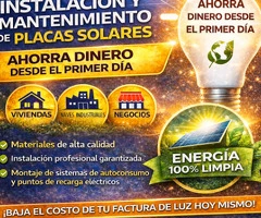 Realizamos instalaciones fotovoltaicas