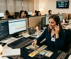 Centralita telefónica para gabinetes de tarot