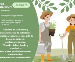 Jardinero con experiencia