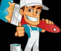 Se realizan trabajos de pintura